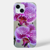 紫の斑入り蘭のクローズアップ写真 Case-Mate iPhoneケース (裏面)