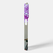 紫の斑入り蘭のクローズアップ写真 Case-Mate iPhoneケース (裏面 / 右)