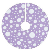 紫の斑点のツリースカート ブラッシュドポリエステルツリースカート (正面)