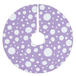 紫の斑点のツリースカート ブラッシュドポリエステルツリースカート