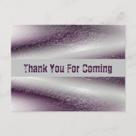 紫の斜来線ありがとうござ感謝していう ポストカード