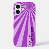 紫の日が差すこと「名前を追加」 Case-Mate iPhoneケース (裏面)