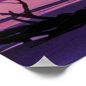 紫の日の出 ポスター (角)