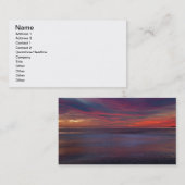 紫の日の出-海海岸 名刺 (正面/裏面)