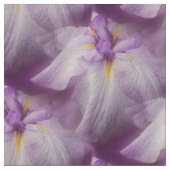 紫の日本の虹彩花自然模様 ファブリック (クローズアップ)