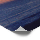 紫の日没の写真 ポスター (角)