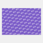 紫の明るい赤紫色の花を調整 ラッピングペーパーシート (正面3)