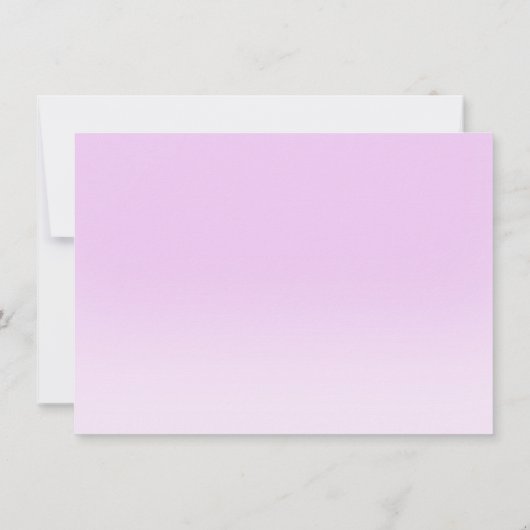 紫の星の月の赤ちゃん女の子の赤ちゃんシャワー招待 招待状 (裏面)