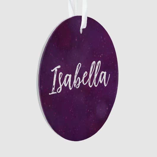 紫の星空 オーナメント (正面)