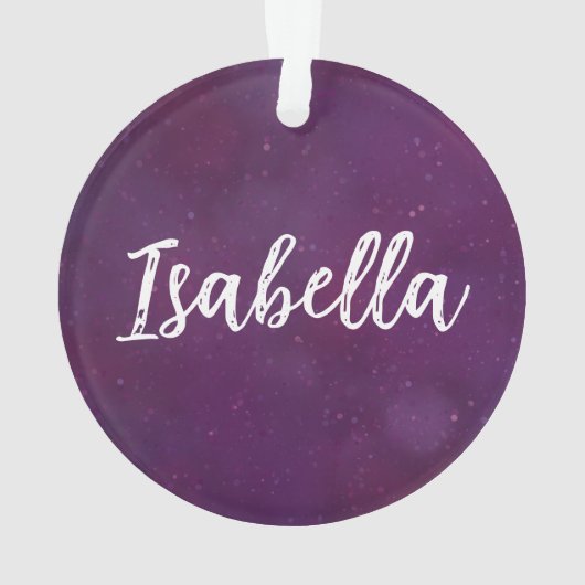 紫の星空 オーナメント (裏面)