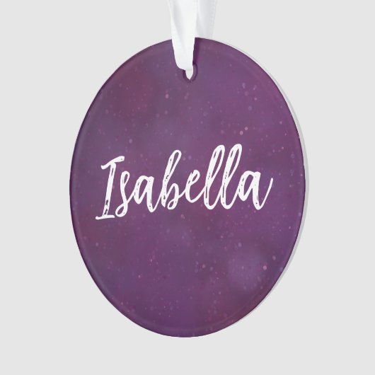 紫の星空 オーナメント (正面)