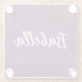 紫の星空 ガラスコースター (裏面)