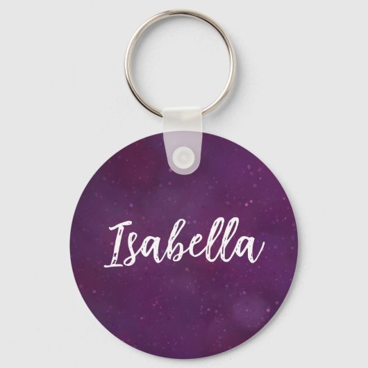 紫の星空 キーホルダー (正面)