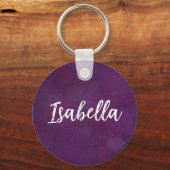 紫の星空 キーホルダー (裏面)