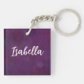 紫の星空 キーホルダー (裏面)