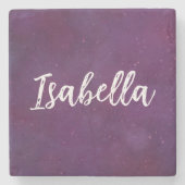 紫の星空 ストーンコースター (正面)