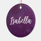 紫の星空 セラミックオーナメント (左)