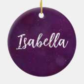 紫の星空 セラミックオーナメント (裏面)