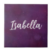 紫の星空 タイル (正面)