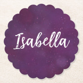 紫の星空 ペーパーコースター