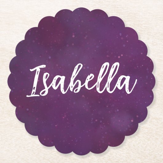 紫の星空 ペーパーコースター (正面)