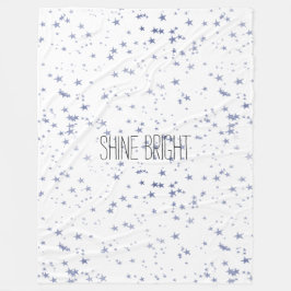 紫の星 フリースブランケット