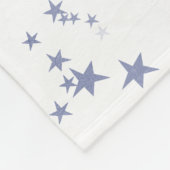 紫の星 フリースブランケット (角)