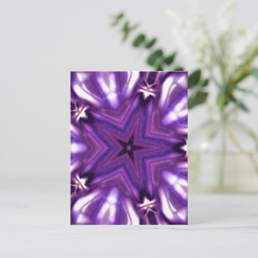 紫の星 ポストカード (スタンド正面)