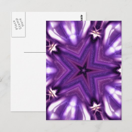 紫の星 ポストカード (正面/裏面)