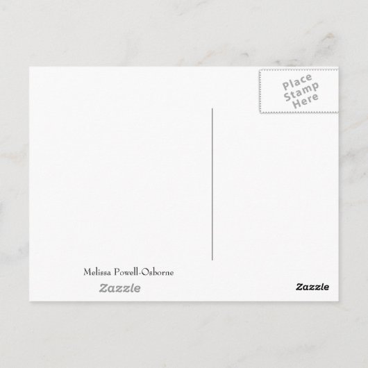 紫の星 ポストカード (裏面)