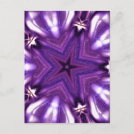 紫の星 ポストカード