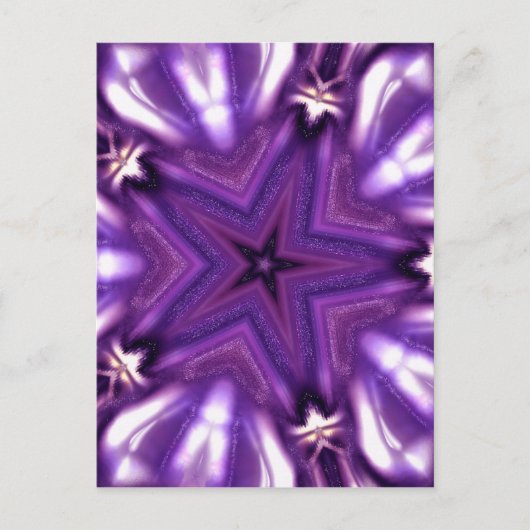 紫の星 ポストカード (正面)
