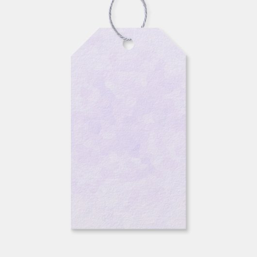 紫の春かわいらしクロッカスの写真 ギフトタグ (裏面)