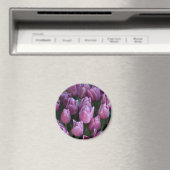 紫の春チューリップ マグネット (インサイチュ (食洗機))