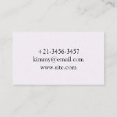 紫の春花 名刺 (裏面)