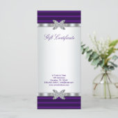 紫の景品証ギフトカード (スタンド正面)