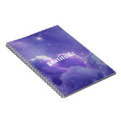 紫の曇り美学の感謝ジャーナル ノートブック (右側)