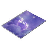 紫の曇り美学の感謝ジャーナル ノートブック (左側)