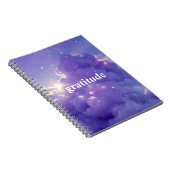 紫の曇り美学の感謝ジャーナル ノートブック (右側)