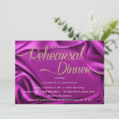 紫の書道モダンリハミニマルーサルディナー 招待状 (スタンド正面)