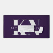 紫の書道台本名机マット デスクマット (キーボード&マウス)