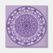 紫の曼荼羅 マグネット (正面)
