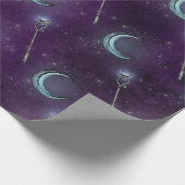 紫の月と杖 ラッピングペーパー (角)