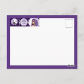 紫の月の子はがき ポストカード (裏面)