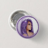 紫の月の子ボタン 缶バッジ (正面&裏面)