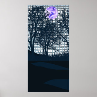紫の月 ポスター