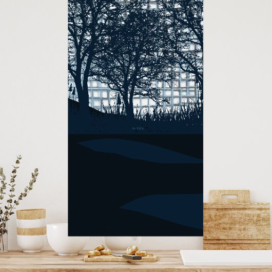 紫の月 ポスター (キッチン)