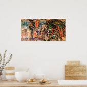 紫の服を着た婦人 ポスター (キッチン)