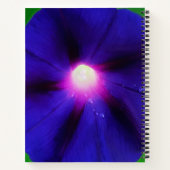 紫の朝顔の花 ノートブック (裏面)