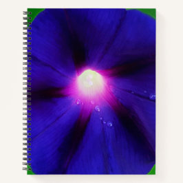 紫の朝顔の花 ノートブック